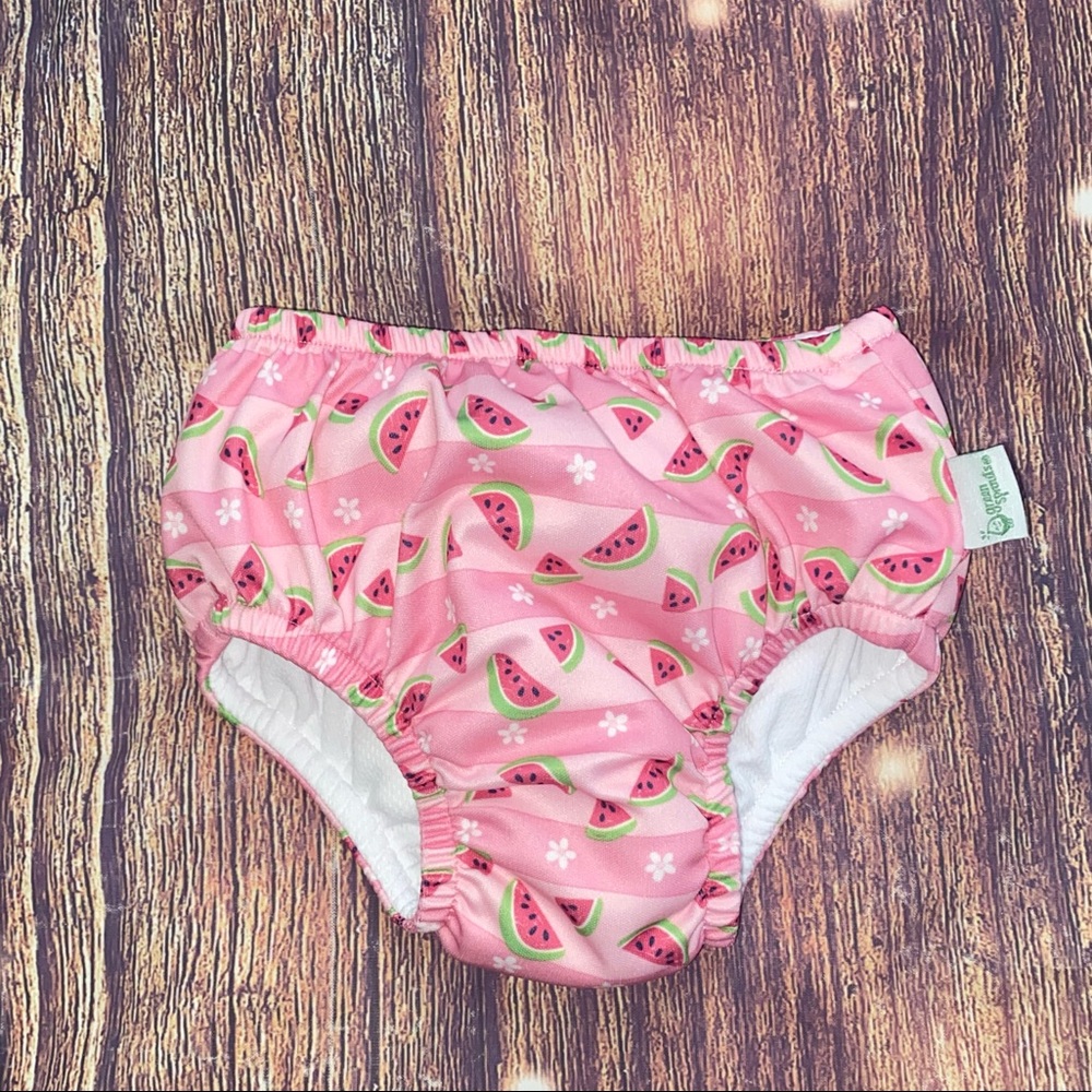 NWOT Green Sprouts watermelon pull up reusable swim diaper. Size 12 months.